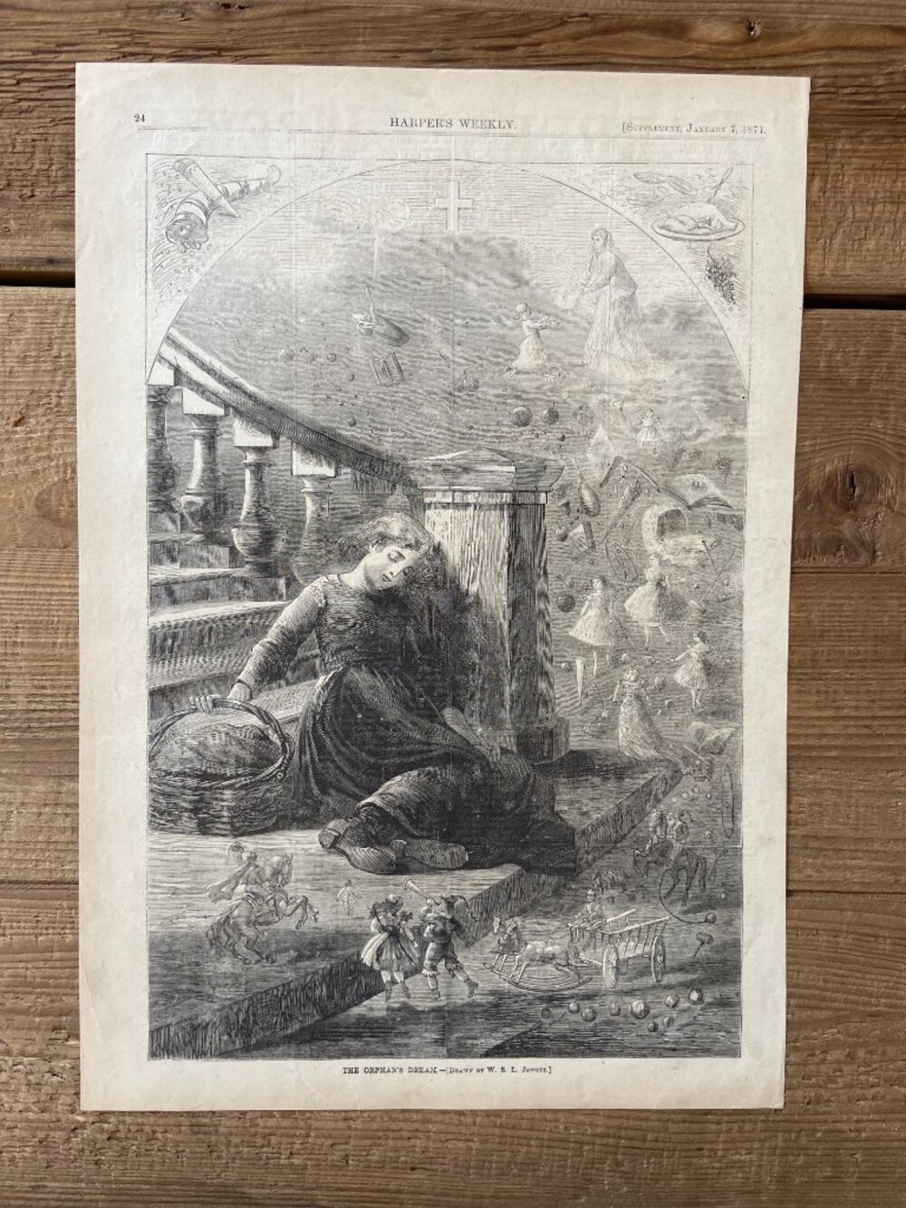 Antique Woodcut, Harper's Weekly,